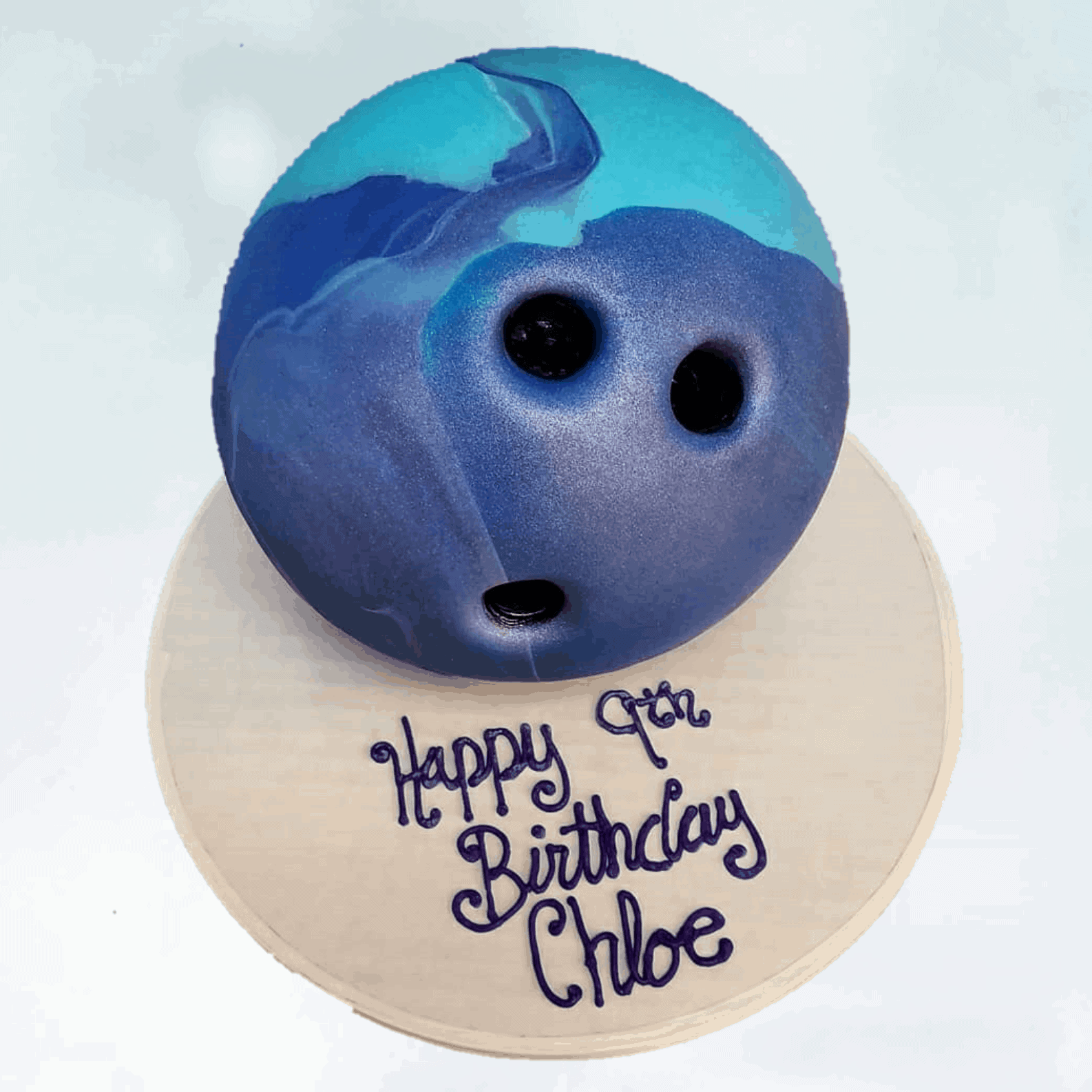 Bowling Ball Cake