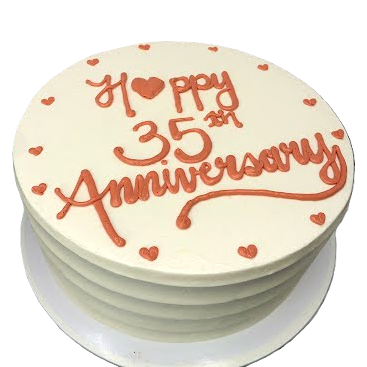 Simple anniversary cake