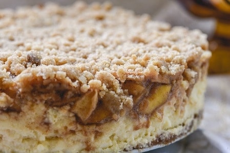 Caramel Duth Apple Pie Topped Cheesecake