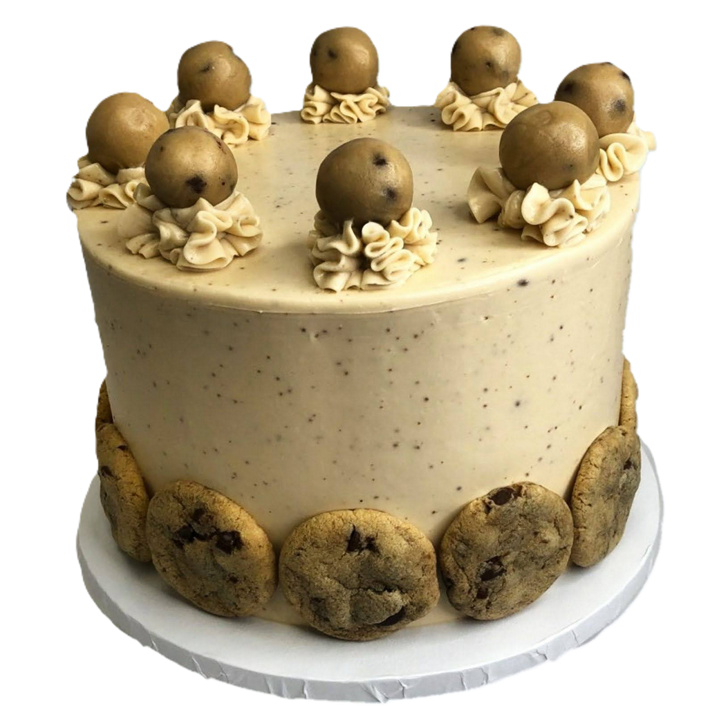 Edible Cookie Dough Poof Cake
