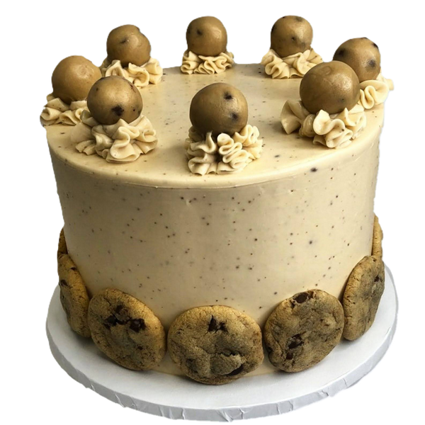 Edible Cookie Dough Poof Cake