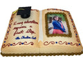 Graduation Book and Photo Cake