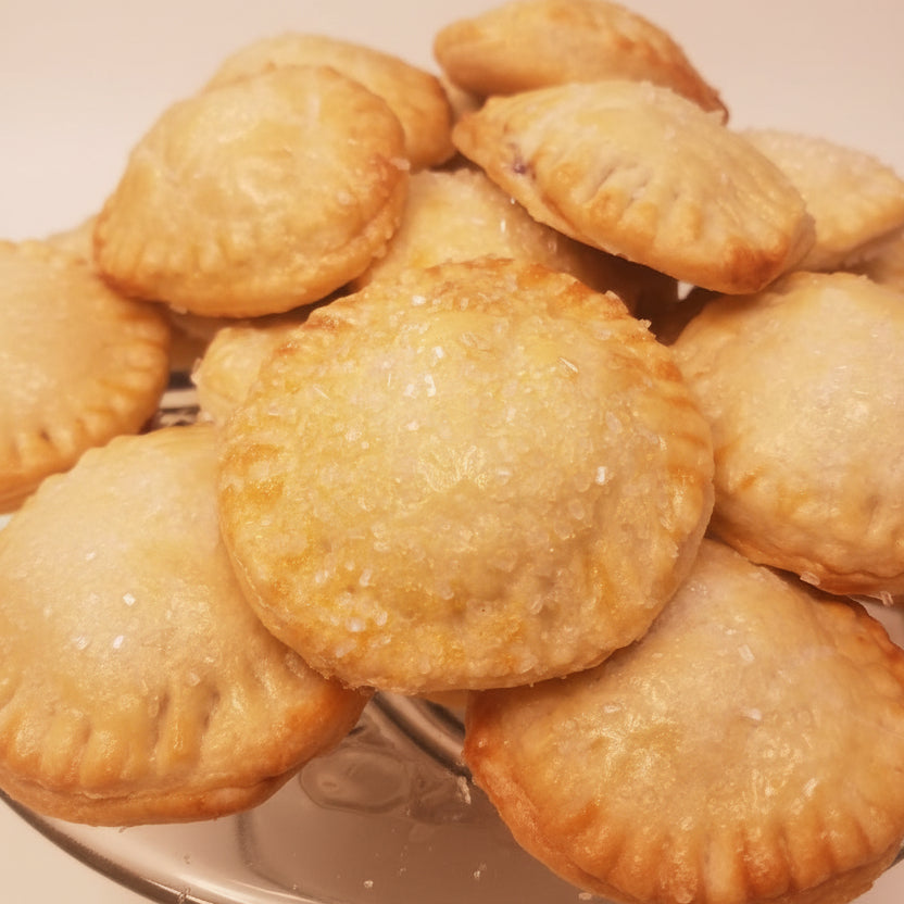 Plate of golden-brown pastries 