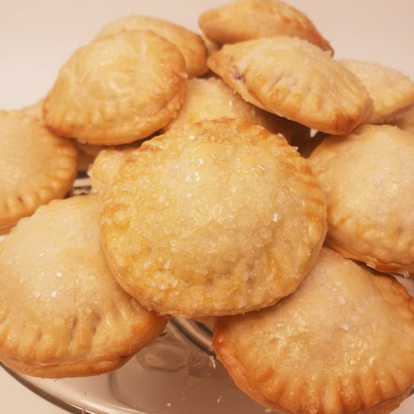 Plate of golden-brown pastries 