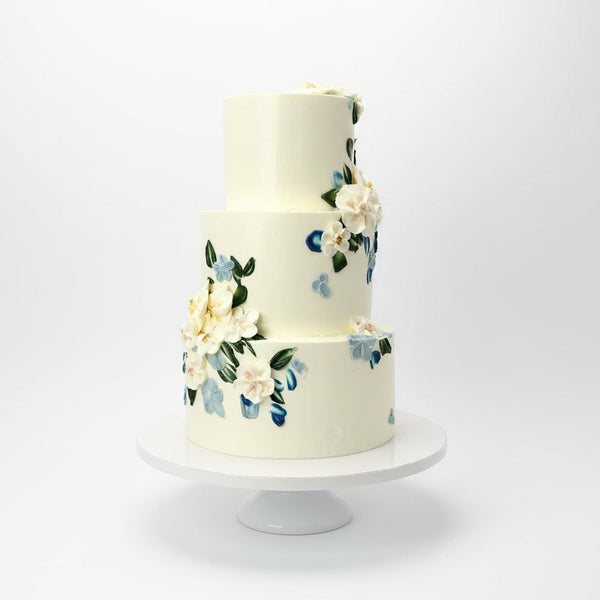 Palette Painted Floral Cake