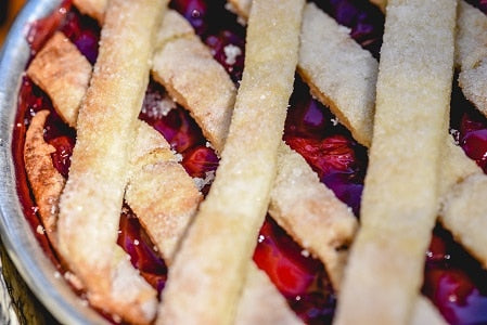 Cranberry Cherry Pie Topped Cheesecake