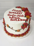 Fall flower cake