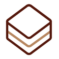 blank piece of square cake